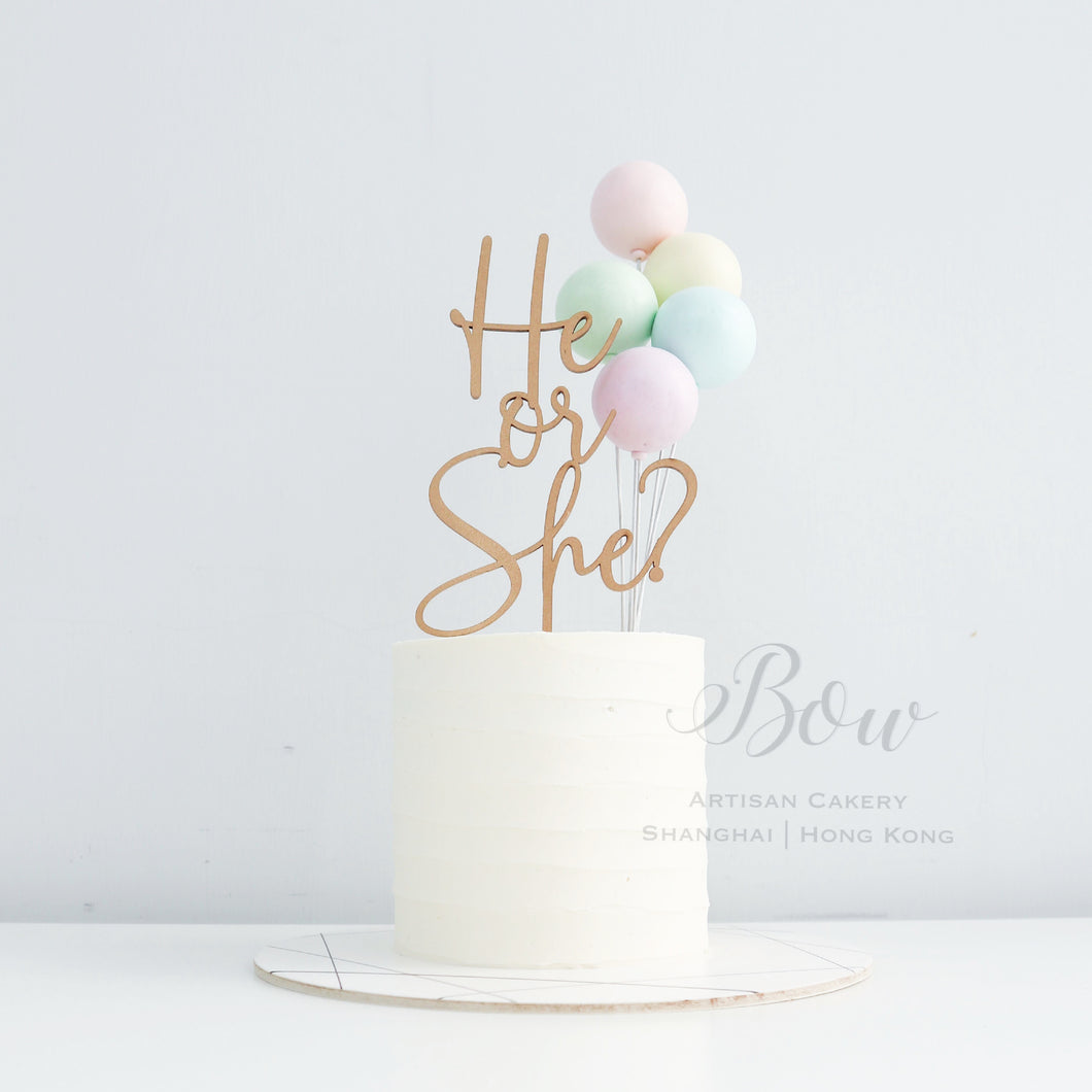 He or She? GENDER REVEAL CAKE