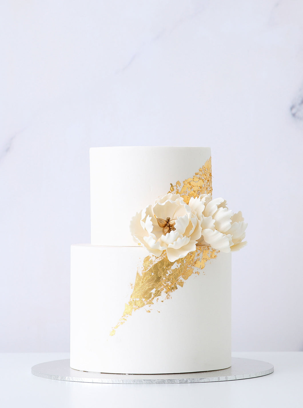 Display Cake - Signature Peony Wedding Cake [Two-Tier]