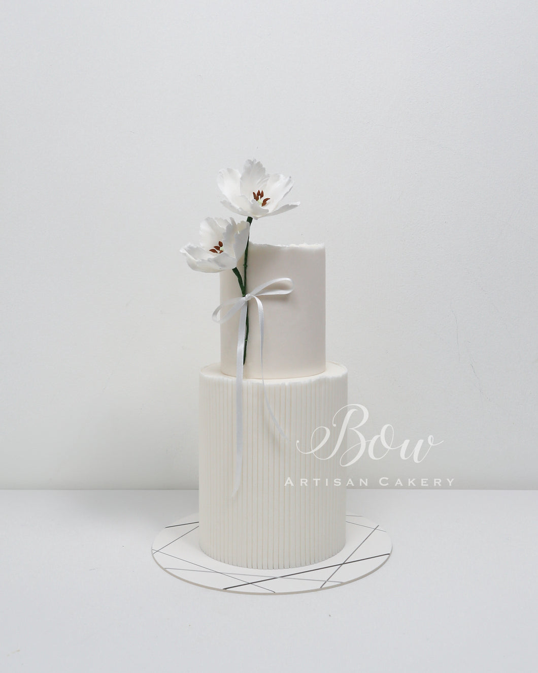 Display Cake - The White Tulip [Two Tier]