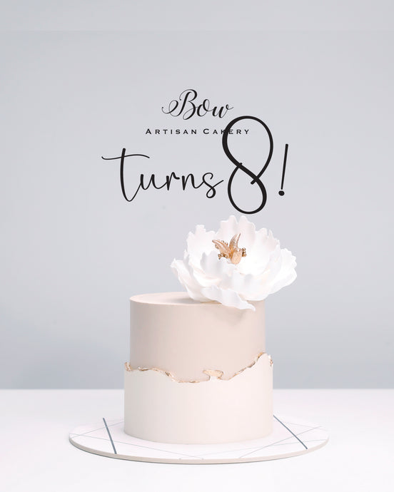 #BOWturns8 Peony Semi Fault Line Cake