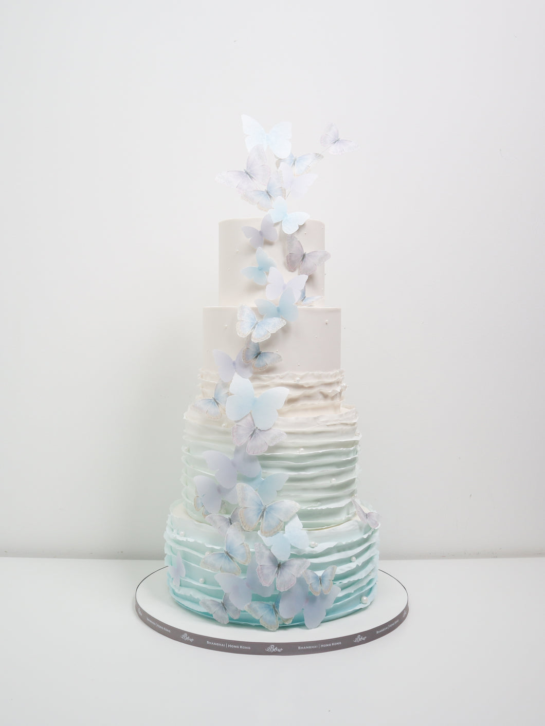 Display Cake - The Blue Butterflies[Four-Tier]