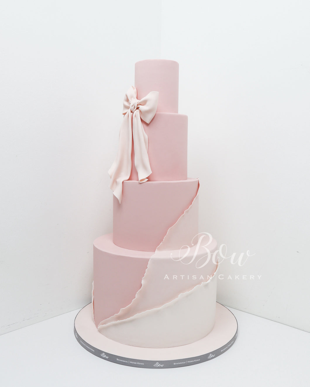 Display Cake - The Blush Cake with a Bow [Four-Tier] (Copy)