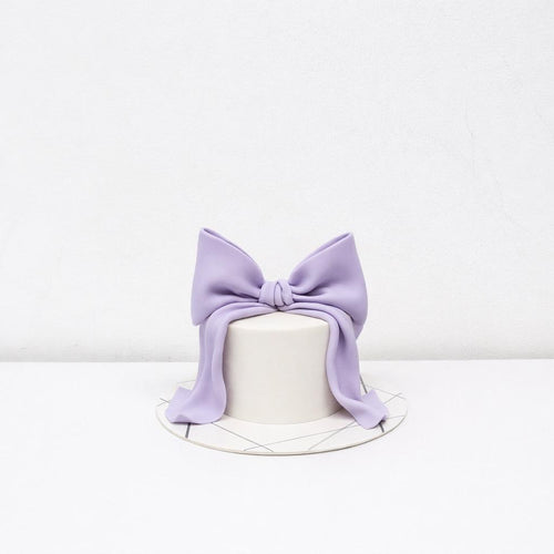 Cake with a Lavender Grande Bow [Petite]