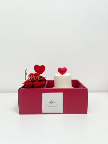Valentine’s Day Only - The Red ♥️ Cake & Flower Box
