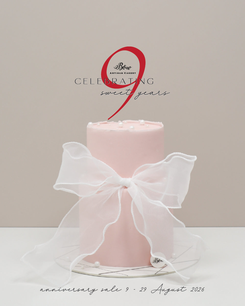#9sweetyearswithBow - The Cake with a Bow [Mini Two-Tier]