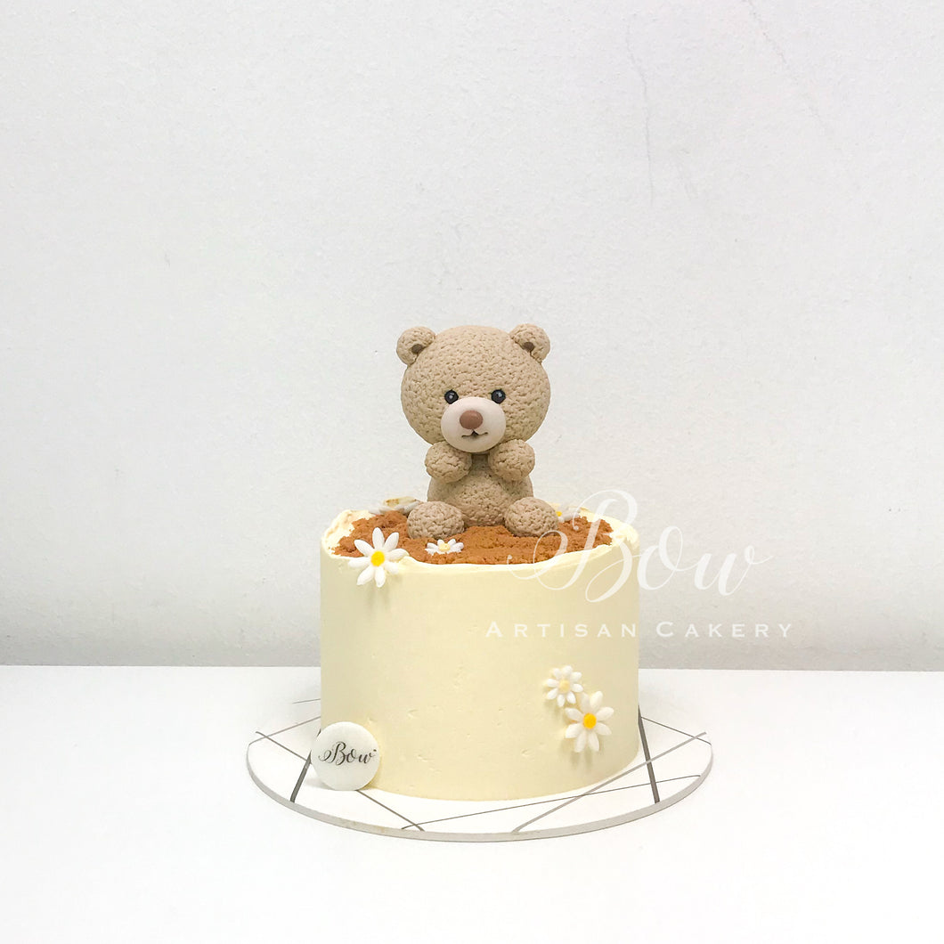Teddy on the Daisy Pot [Petite]