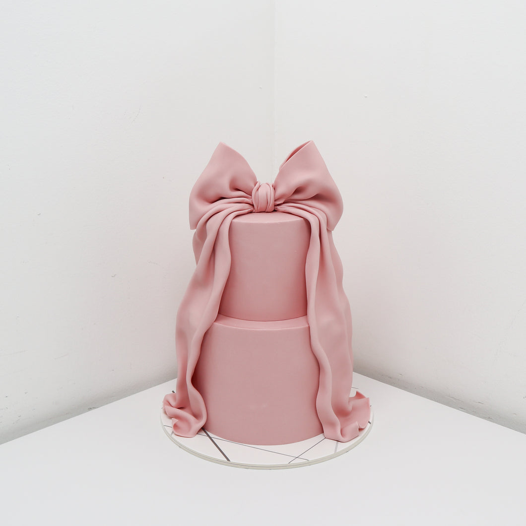 Cake with a Grande Bow [Two Tier]