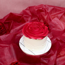 The RED Rosette Cake & Flower Box
