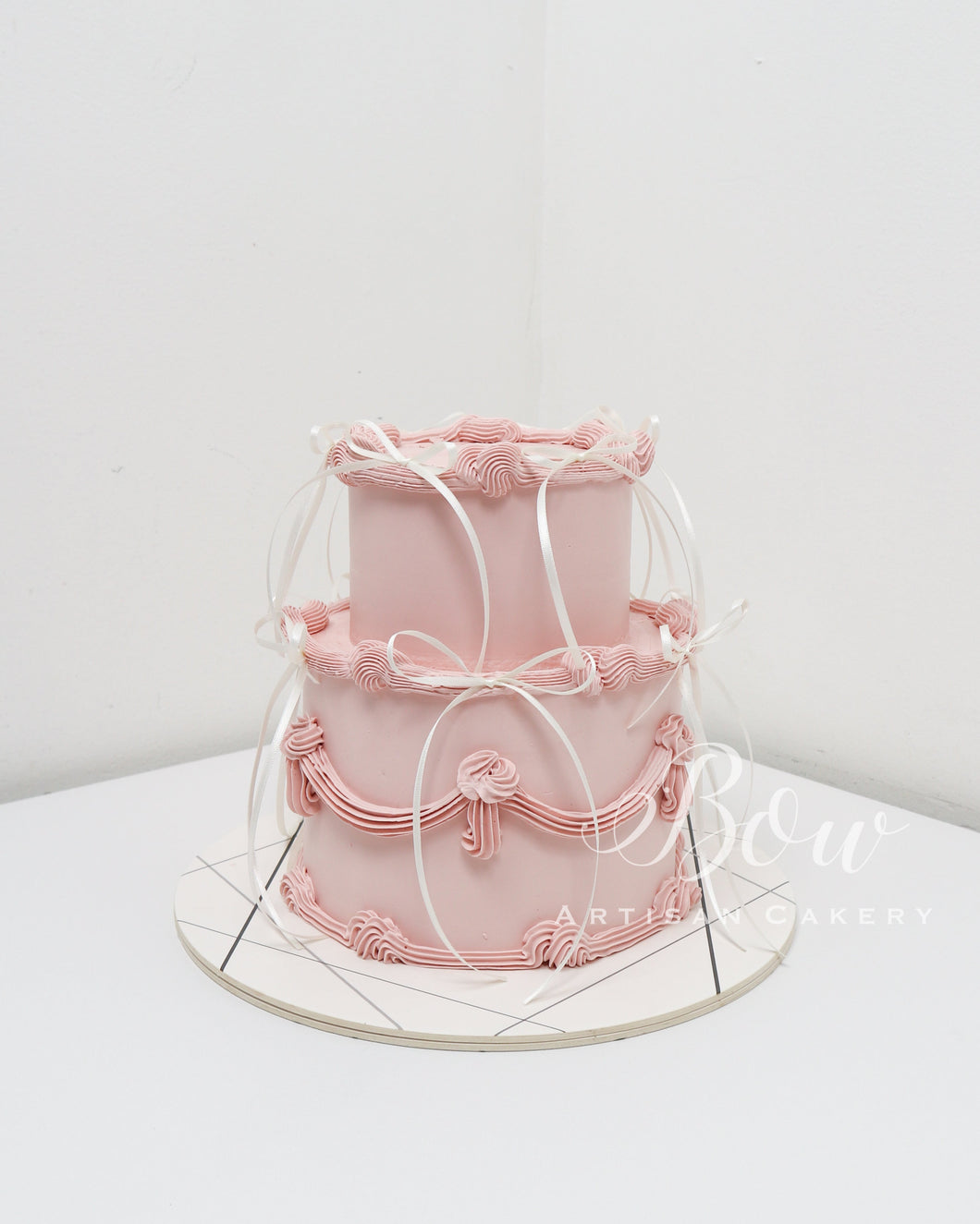 Vintage & Ribbons [Petite Two Tier]