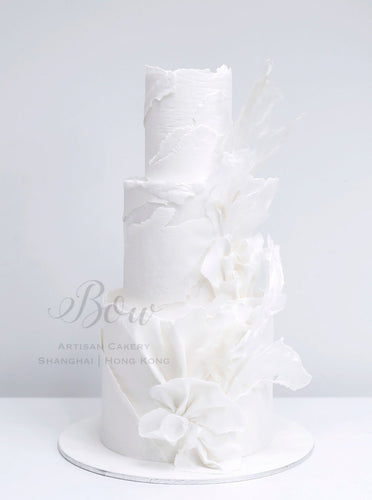 Shades of White | BOW Artisan Cakery | Wedding Display Cake Rental | Hong Kong