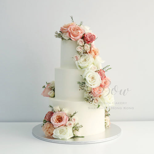 Everlasting Garden Wedding Cake [Three Tier]