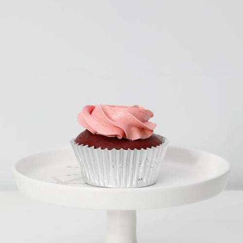 Raspberry Red Velvet Cupcake