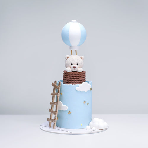 Teddy Bear & Ladder with Hot Air Balloon