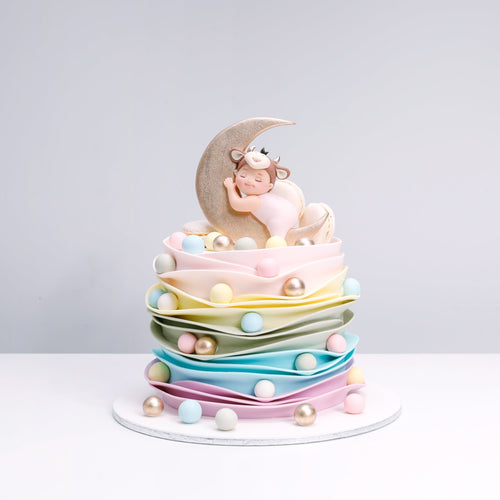 Pastel Rainbow Ruffles Cake | BOW Artisan Cakery | Customized Cake | Hong Kong