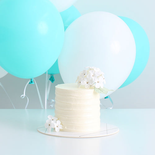 Hydrangeas Cake with Balloon Bouquet Set