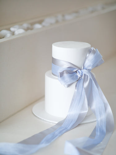 Display Cake - Wedding Cake with a Double BOW [Two Tier]
