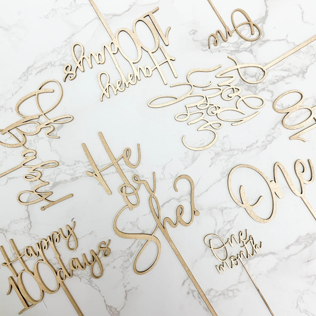 Message Cake Topper | BOW Artisan Cakery | Occasion Cakes | Hong Kong